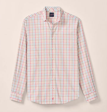 Maarten Everyday Performance Button Down Shirt in Cinnamon by Johnnie-O