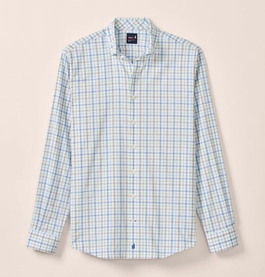 Maarten Everyday Performance Button Down Shirt in Navy by Johnnie-O