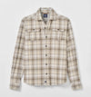 Marcelo Stretch Knit Flannel Lodge Shirt in Light Gray by Johnnie-O
