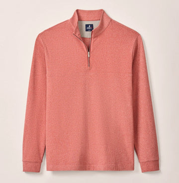 Mikey Performance 1/4 Zip Pullover in Brick by Johnnie-O