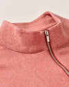 Mikey Performance 1/4 Zip Pullover in Brick by Johnnie-O