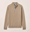 Niccolo Top Shelf Cashmere 1/4 Zip Sweater in Alpaca by Johnnie-O
