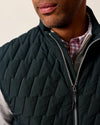 Belfry Quilted Puffer Vest in Black by Johnnie-O
