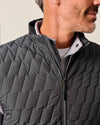 Belfry Quilted Puffer Vest in Dark Gray by Johnnie-O