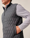 Belfry Quilted Puffer Vest in Dark Gray by Johnnie-O