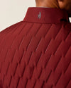 Belfry Quilted Puffer Vest in Dark Maroon by Johnnie-O
