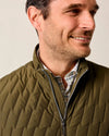 Belfry Quilted Puffer Vest in Mangrove by Johnnie-O