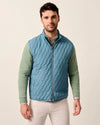 Belfry Quilted Puffer Vest in Mid Blue by Johnnie-O