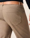 Burbank Stretch Knit 5-Pocket Pant in Khaki by Johnnie-O