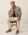Carl Stretch Knit Flannel Lodge Shirt in Havana by Johnnie-O