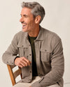 Carl Stretch Knit Flannel Lodge Shirt in Havana by Johnnie-O