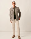 Carl Stretch Knit Flannel Lodge Shirt in Havana by Johnnie-O