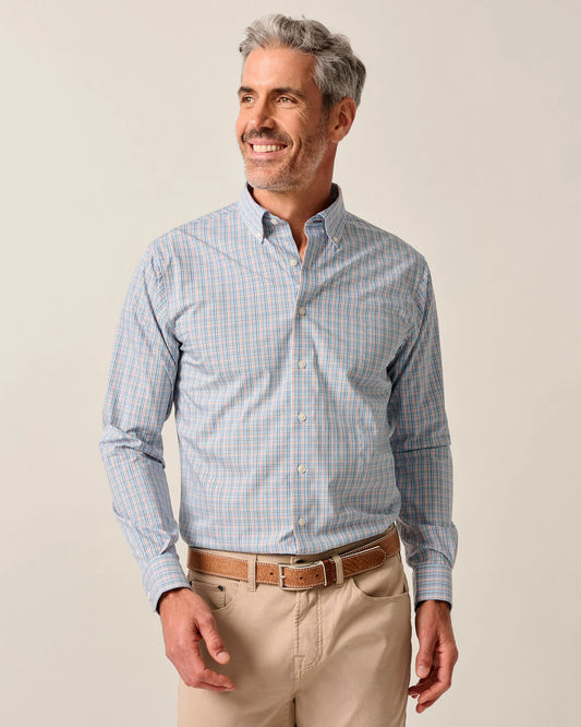 Cayden Everyday Performance Button Down Shirt in Maliblu by Johnnie-O