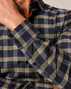 Daylynn Performance Flannel Button Down Shirt in Valley by Johnnie-O