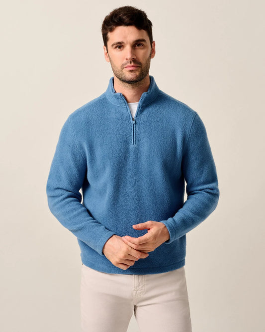 Dion Sherpa 1/4 Zip Pullover in Riverside by Johnnie-O