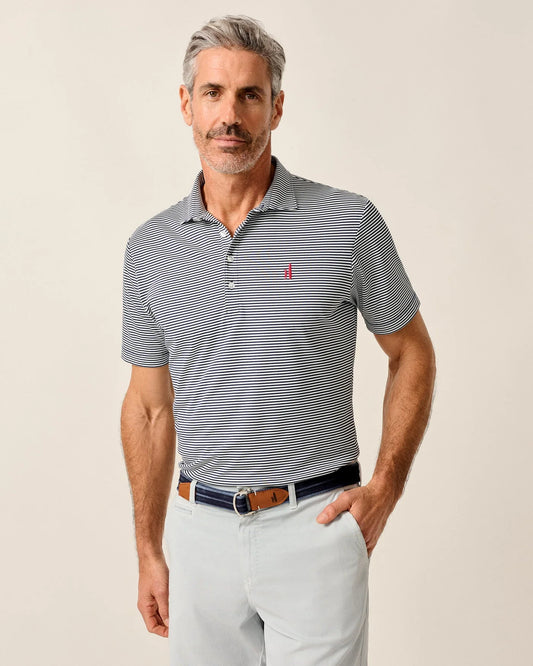 Dru Performance Mesh Polo in Navy by Johnnie-O