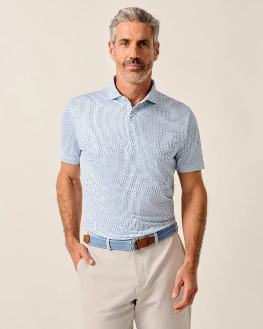 Emillio Performance Jersey Polo in Lake by Johnnie-O