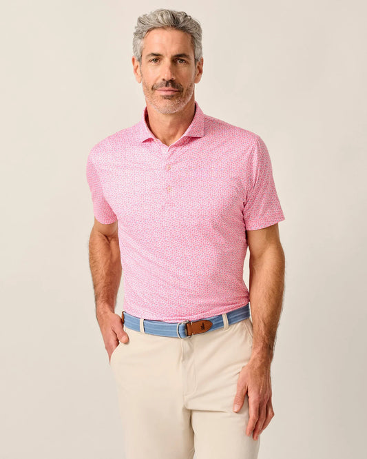 Four Leaf Featherweight Performance Polo in Azalea by Johnnie-O