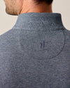 Hanks Lightweight Textured 1/4 Zip Pullover in Navy by Johnnie-O