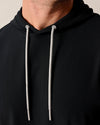 Hoppin Performance Drawstring Hoodie in Black by Johnnie-O
