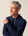 Hoppin Performance Drawstring Hoodie in Navy by Johnnie-O