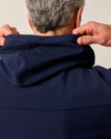 Hoppin Performance Drawstring Hoodie in Navy by Johnnie-O