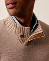 Innis Top Shelf Cashmere Blend Mockneck Sweater in Camel by Johnnie-O