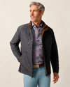 Juno Quilted Snap Jacket in Dark Gray by Johnnie-O