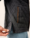 Juno Quilted Snap Jacket in Dark Gray by Johnnie-O