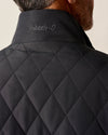 Juno Quilted Snap Jacket in Dark Gray by Johnnie-O