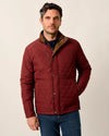 Juno Quilted Snap Jacket in Dark Maroon by Johnnie-O