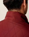 Juno Quilted Snap Jacket in Dark Maroon by Johnnie-O