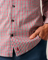 Kirtland Natural Performance Button Down Shirt in Malibu Red by Johnnie-O