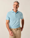 Lyndonn Stripe Performance Jersey Polo in Kona by Johnnie-O
