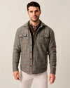 McDowell Wool Quilt-Lined Shacket in Charcoal by Johnnie-O