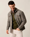 McDowell Wool Quilt-Lined Shacket in Charcoal by Johnnie-O