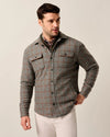 McDowell Wool Quilt-Lined Shacket in Charcoal by Johnnie-O