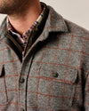 McDowell Wool Quilt-Lined Shacket in Charcoal by Johnnie-O