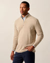 Mikey Performance 1/4 Zip Pullover in Almond by Johnnie-O