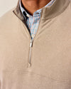 Mikey Performance 1/4 Zip Pullover in Almond by Johnnie-O