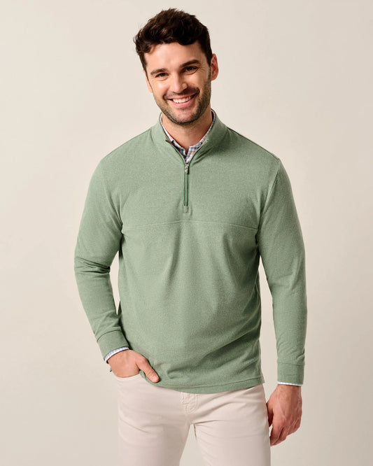 Mikey Performance 1/4 Zip Pullover in Fern by Johnnie-O