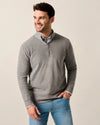 Mikey Performance 1/4 Zip Pullover in Smoke by Johnnie-O