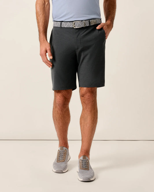 Mulligan Performance Woven Shorts in Black by Johnnie-O