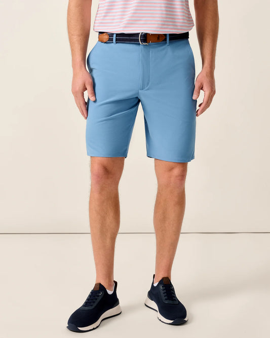 Mulligan Performance Woven Shorts in Monsoon by Johnnie-O