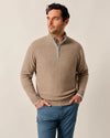 Niccolo Top Shelf Cashmere 1/4 Zip Sweater in Alpaca by Johnnie-O