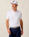 Pete Performance Jersey Polo in White by Johnnie-O