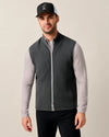 Reggie Ribbed Performance Vest in Black by Johnnie-O