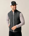 Reggie Ribbed Performance Vest in Black by Johnnie-O