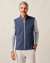 Reggie Ribbed Performance Vest in Navy by Johnnie-O