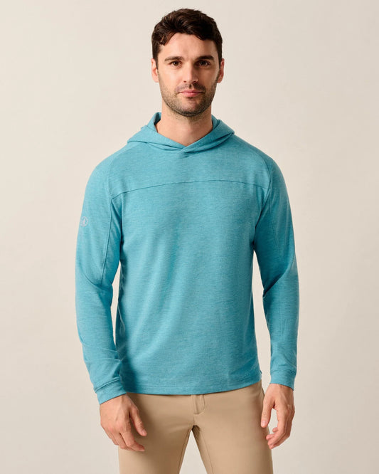 Remmy Lightweight Performance Hoodie in Haze by Johnnie-O